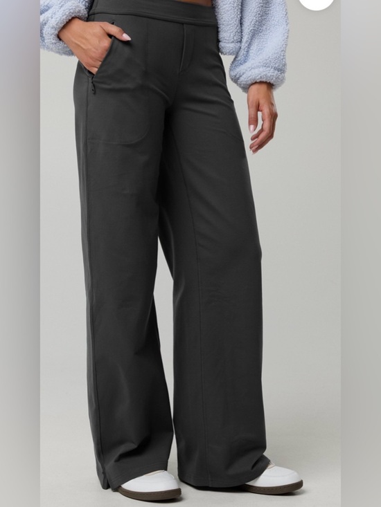 aerie Pants - aerie Wide-Leg Pants in Charcoal